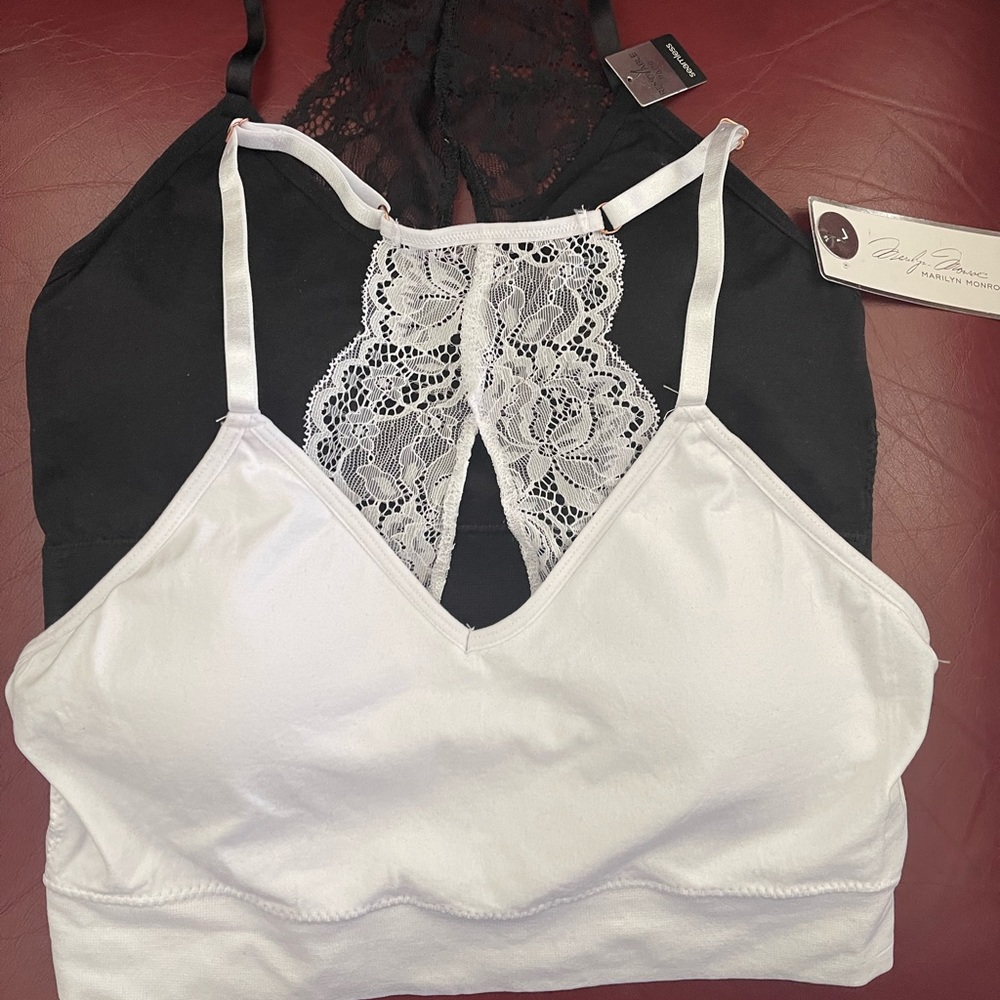 Marilyn Monroe Brand - Set of 2 - Lace back Bras - Size L